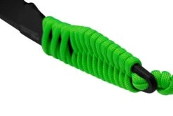 ANV Knives P100 Sleipner Cerakote, Neon Green Paracord, P100-043, Black Kydex Sheath, Couteau De Cou -Pas Cher Lame Pro Magasin ANVP100 043 04 anv