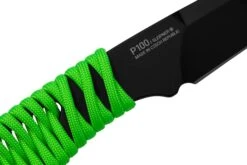 ANV Knives P100 Sleipner Cerakote, Neon Green Paracord, P100-043, Black Kydex Sheath, Couteau De Cou -Pas Cher Lame Pro Magasin ANVP100 043 05 anv