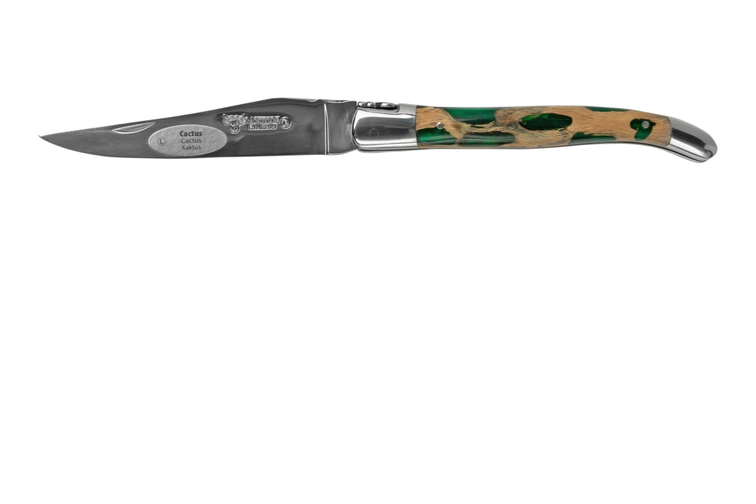 Laguiole En Aubrac Green Cholla Cactus L0212CA9IF Bois De Cactus, Poli, Couteau De Poche Laguiole, 12 Cm 1 Laguiole En Aubrac Green Cholla Cactus L0212CA9IF Bois De Cactus, Poli, Couteau De Poche Laguiole, 12 Cm