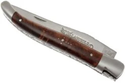 Laguiole En Aubrac 12cm Doubles Platines, Loupe De Palissandre -Pas Cher Lame Pro Magasin AUL0712LPI FSB1 03 laguiole en aubrac aul0712lpi fsb1 03