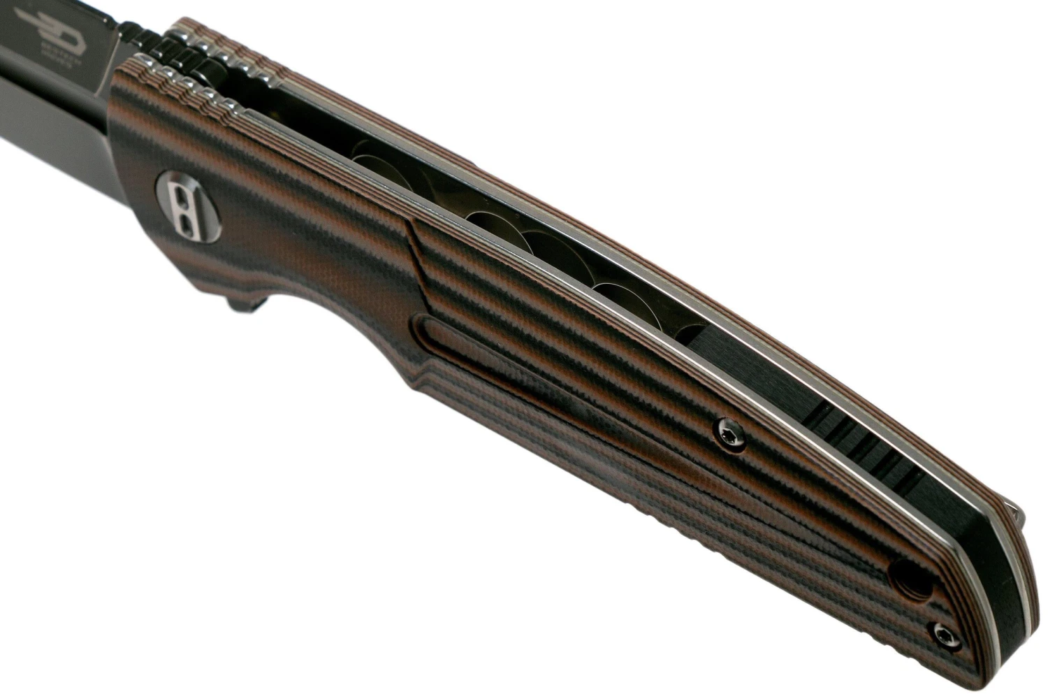 Bestech Fin BG34C-3 Black Stonewashed, Black-Orange-Beige G10 Couteau De Poche 7 Bestech Fin BG34C-3 Black Stonewashed, Black-Orange-Beige G10 Couteau De Poche – Image 7