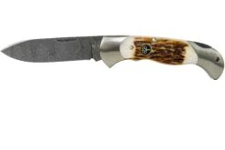 Böker Scout Spearpoint Stag Damascus 112201DAM Corne De Cerf, Couteau De Poche