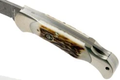 Böker Scout Spearpoint Stag Damascus 112201DAM Corne De Cerf, Couteau De Poche -Pas Cher Lame Pro Magasin BO112201DAM 07 boker