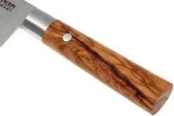 Böker Damast Olive 17,2 Cm Santoku, 130437DAM -Pas Cher Lame Pro Magasin BO130437DAM 03 boker damast olive bo130437dam 03