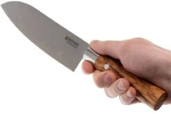 Böker Damast Olive 17,2 Cm Santoku, 130437DAM -Pas Cher Lame Pro Magasin BO130437DAM 05 boker damast olive bo130437dam 05