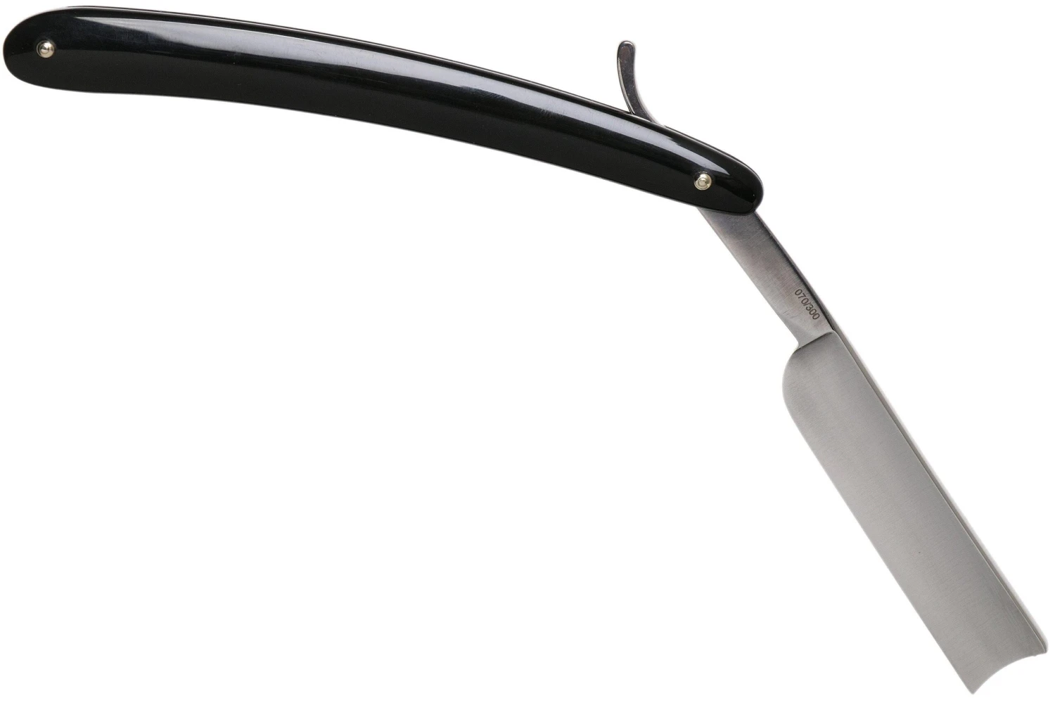 Böker Manufaktur Barber’s Choice, Black Synthetic 140222 Rasoir Coupe-choux 2 Böker Manufaktur Barber’s Choice, Black Synthetic 140222 Rasoir Coupe-choux – Image 2