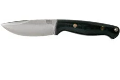 Bark River North Country EDC CPM 154, Black Canvas Micarta, Mosaic Pins Couteau Fixe