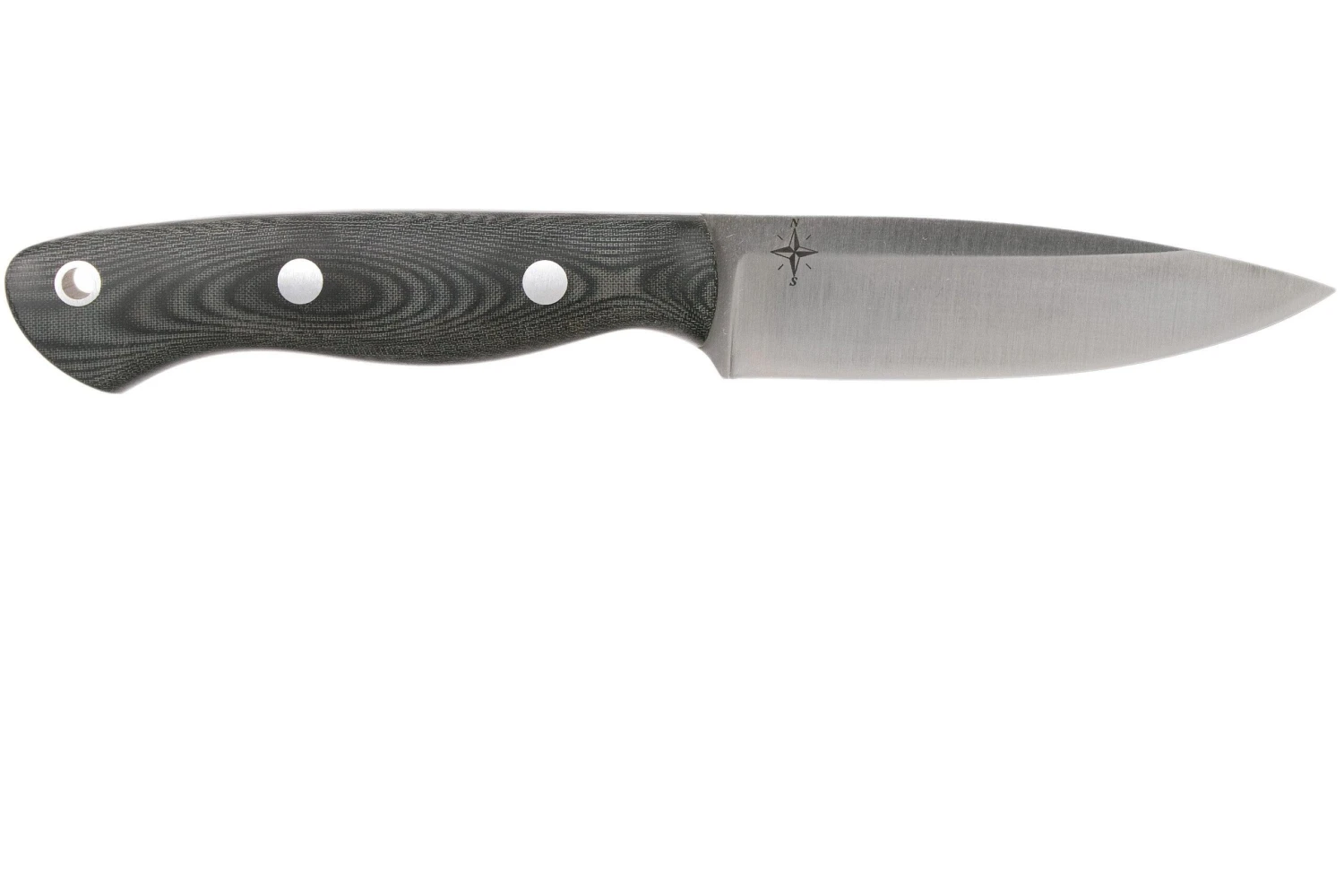 Bark River Mini Aurora CPM 3V, Black Linen Matte Micarta, Hollow Pins 2 Bark River Mini Aurora CPM 3V, Black Linen Matte Micarta, Hollow Pins – Image 2