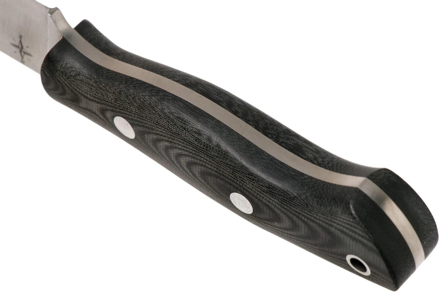 Bark River Mini Aurora CPM 3V, Black Linen Matte Micarta, Hollow Pins 4 Bark River Mini Aurora CPM 3V, Black Linen Matte Micarta, Hollow Pins – Image 4