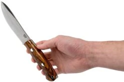 Bark River Aurora Hunter CPM 3V, Desert Ironwood, Brown Sheath -Pas Cher Lame Pro Magasin BRK06 128DIW 06 bark river knives