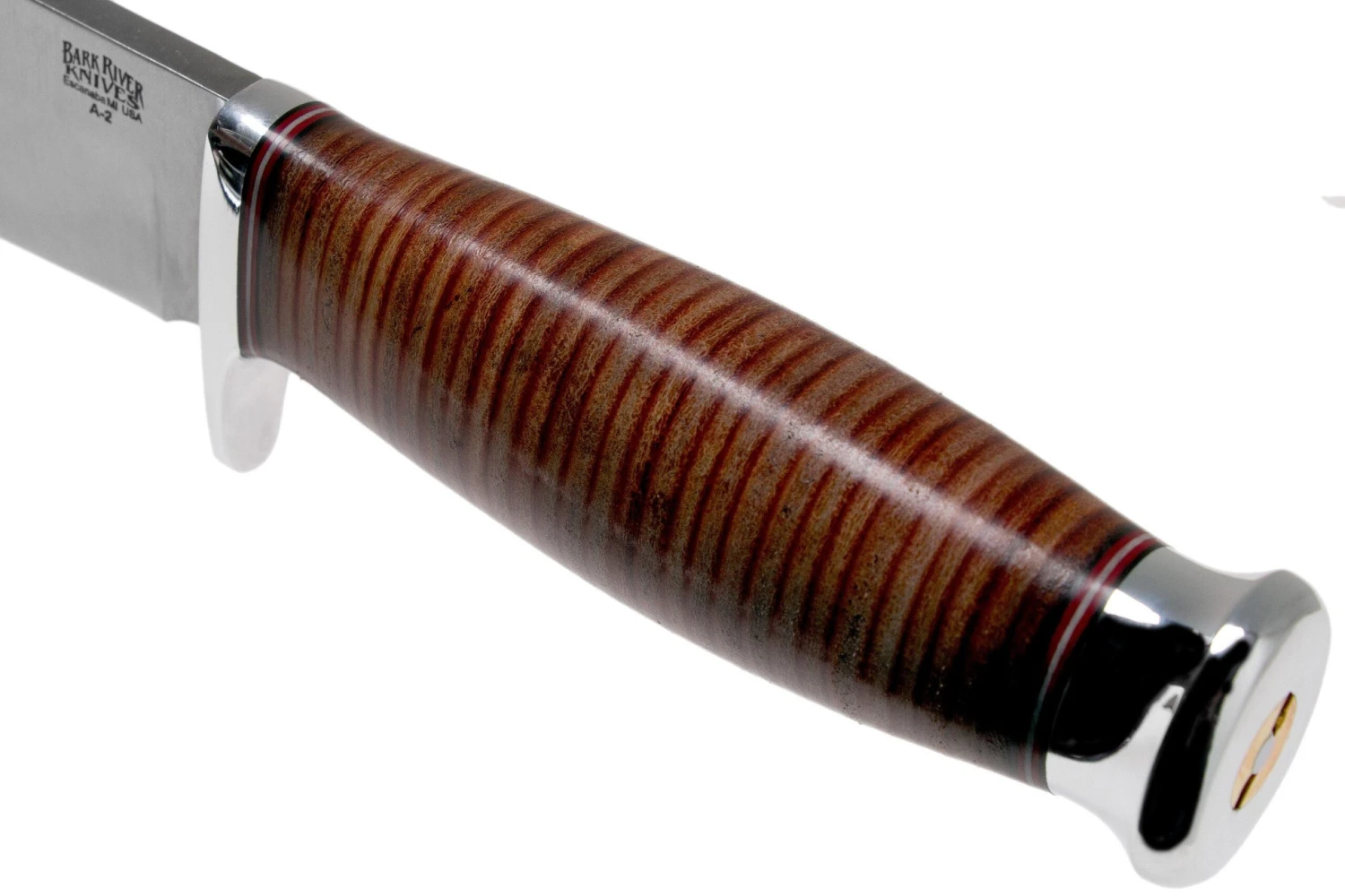 Bark River Teddy 2 A2 Stacked Leather Single Quillion Couteau Outdoor 5 Bark River Teddy 2 A2 Stacked Leather Single Quillion Couteau Outdoor – Image 5