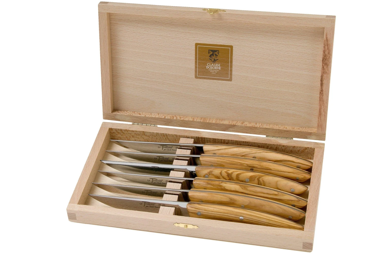 Claude Dozorme Le Thiers Coffret De Couteaux à Steak, 6 Pièces, Olivier 6 Claude Dozorme Le Thiers Coffret De Couteaux à Steak, 6 Pièces, Olivier – Image 6