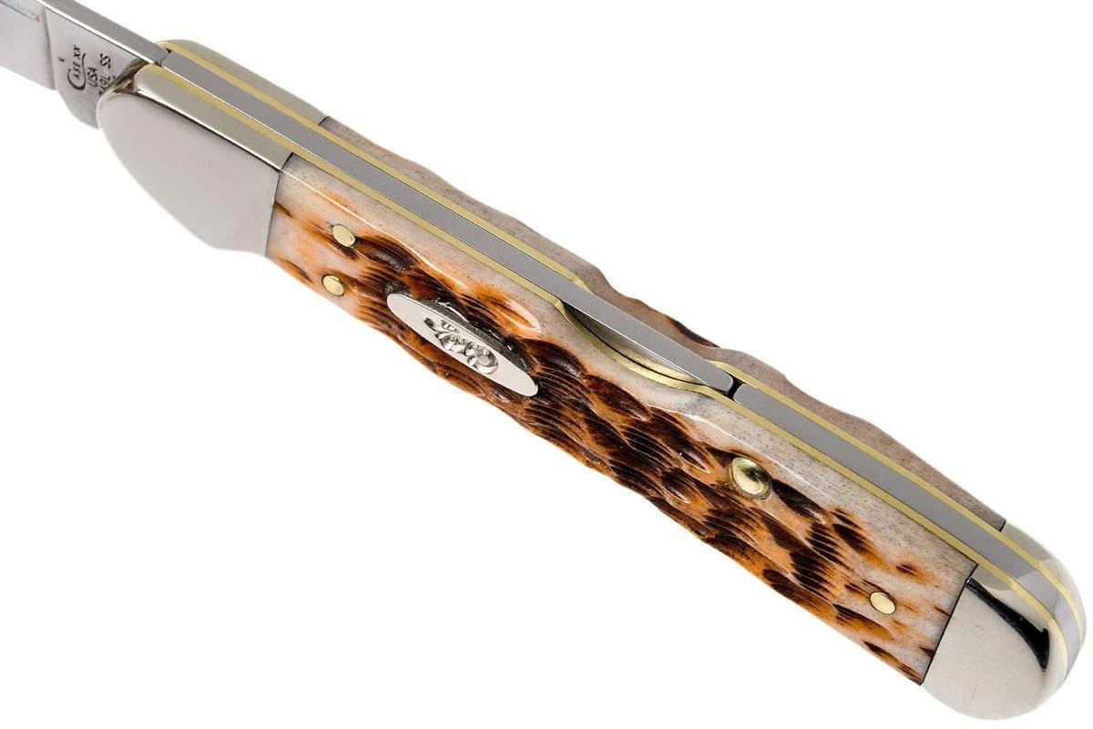 Case Mini Copperlock Amber Jigged Bone, 00133, 61749L SS Couteau De Poche 7 Case Mini Copperlock Amber Jigged Bone, 00133, 61749L SS Couteau De Poche – Image 7