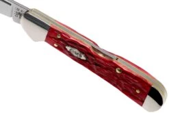 Case Copperhead Dark Red Bone, Peach Seed Jig, 31954, 61749L CV Couteau De Poche -Pas Cher Lame Pro Magasin CE31954 07 case