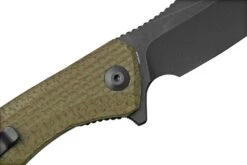 Civivi Baklash C801K Green Micarta Coarse, Couteau De Poche -Pas Cher Lame Pro Magasin CIC801K 05 civivi