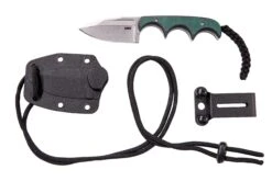 CRKT Minimalist Spear Point, Green Black, Couteau De Cou, Alan Folts Design -Pas Cher Lame Pro Magasin CK 2396 07 crkt