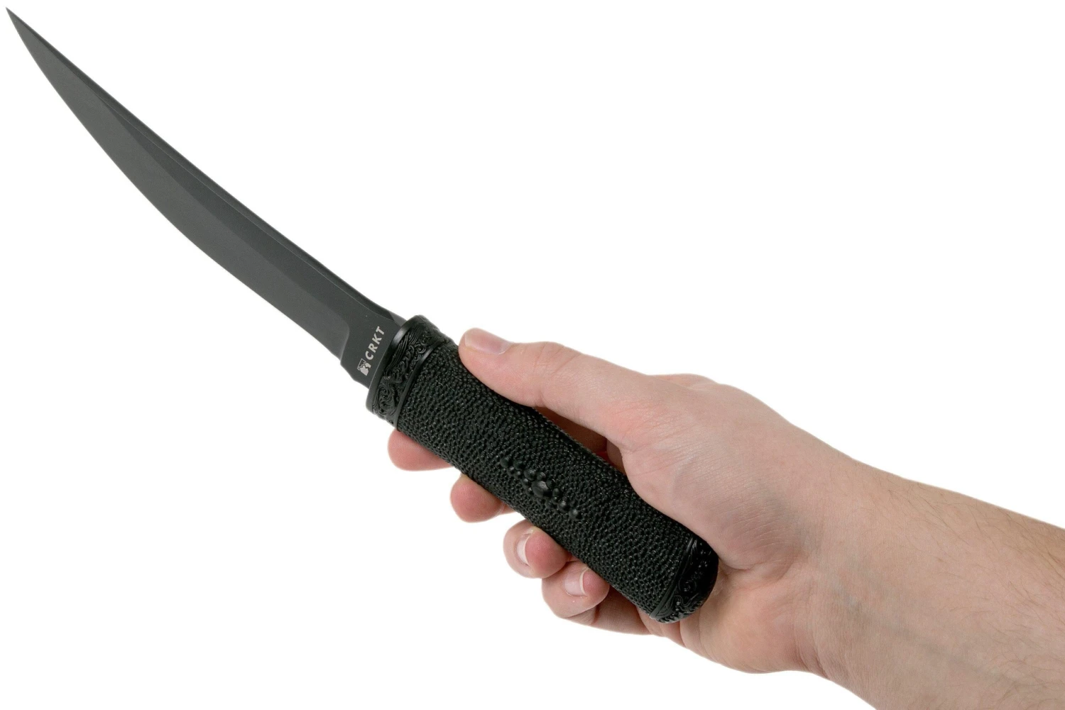 CRKT Hissatsu Black 2907K Fixed Couteau à Lame Fixe, James Williams Design 6 CRKT Hissatsu Black 2907K Fixed Couteau à Lame Fixe, James Williams Design – Image 6