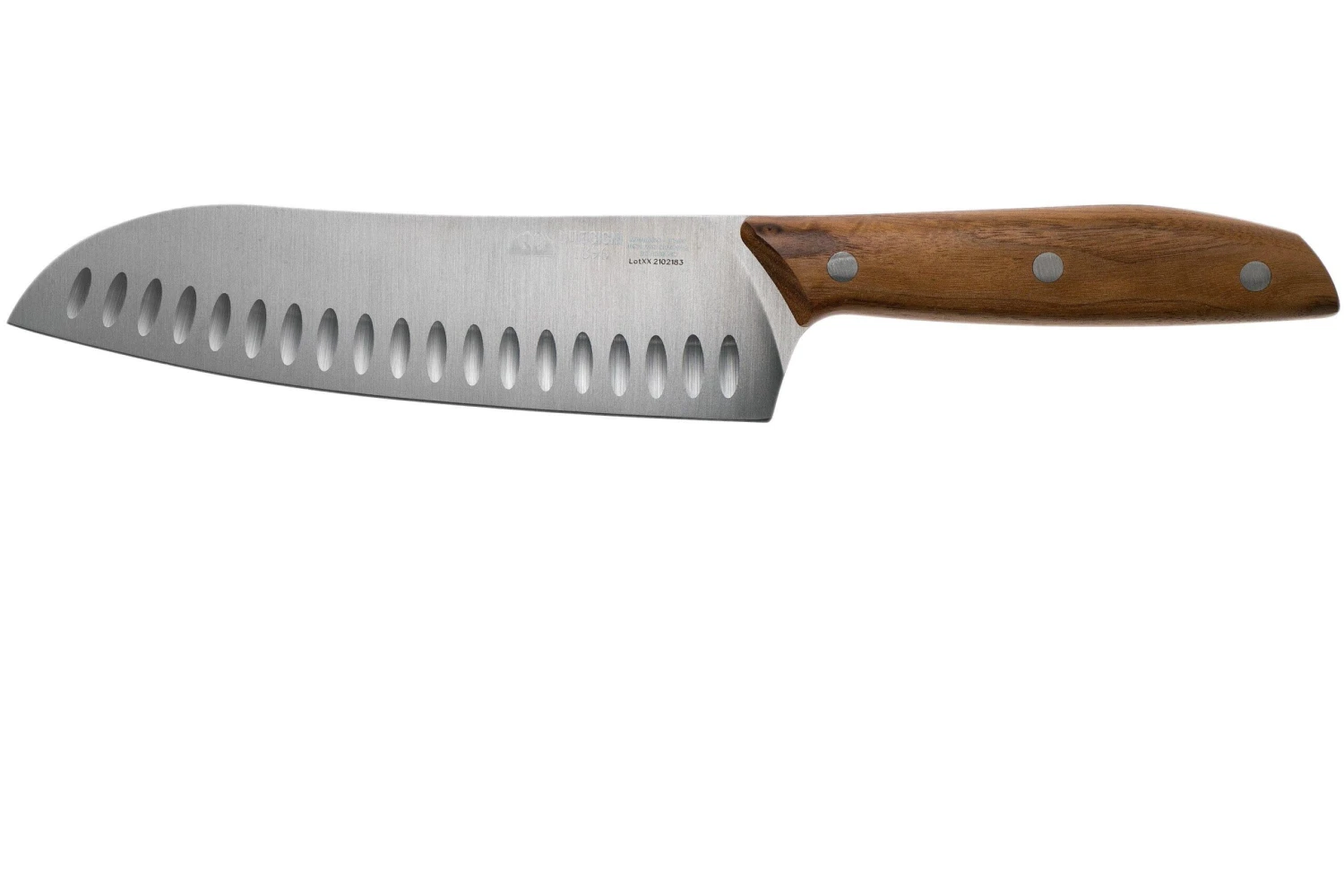 Due Cigni 1896, 2C1005NO Santoku 18 Cm, Bois De Noyer 1 Due Cigni 1896, 2C1005NO Santoku 18 Cm, Bois De Noyer