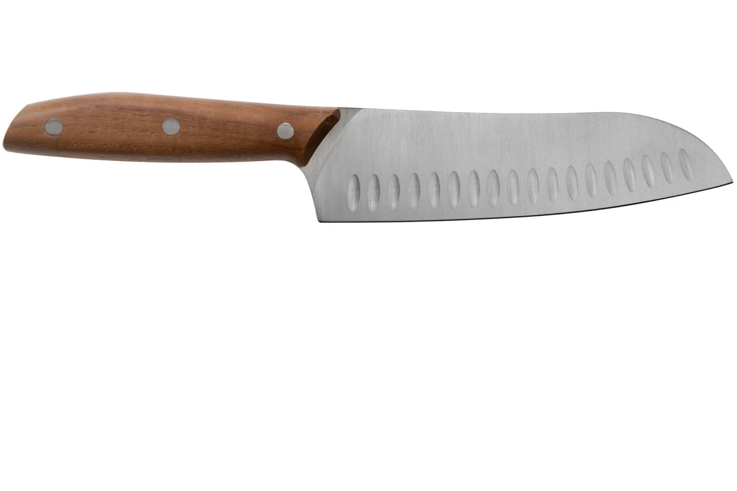 Due Cigni 1896, 2C1005NO Santoku 18 Cm, Bois De Noyer 2 Due Cigni 1896, 2C1005NO Santoku 18 Cm, Bois De Noyer – Image 2