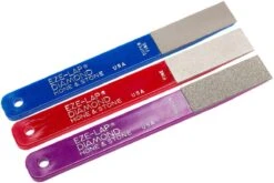 EZE-LAP Diamond Hone & Stone Limes Diamant, Set De 3, LPAK