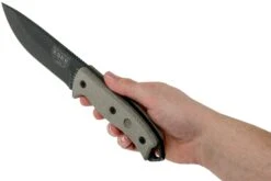 ESEE Model 5 Tactical Gunsmoke, Desert Tan Handle 5P-TG Avec étui Kydex + Clip Ceinture -Pas Cher Lame Pro Magasin EE ESEE 5P TG 06 esee knives