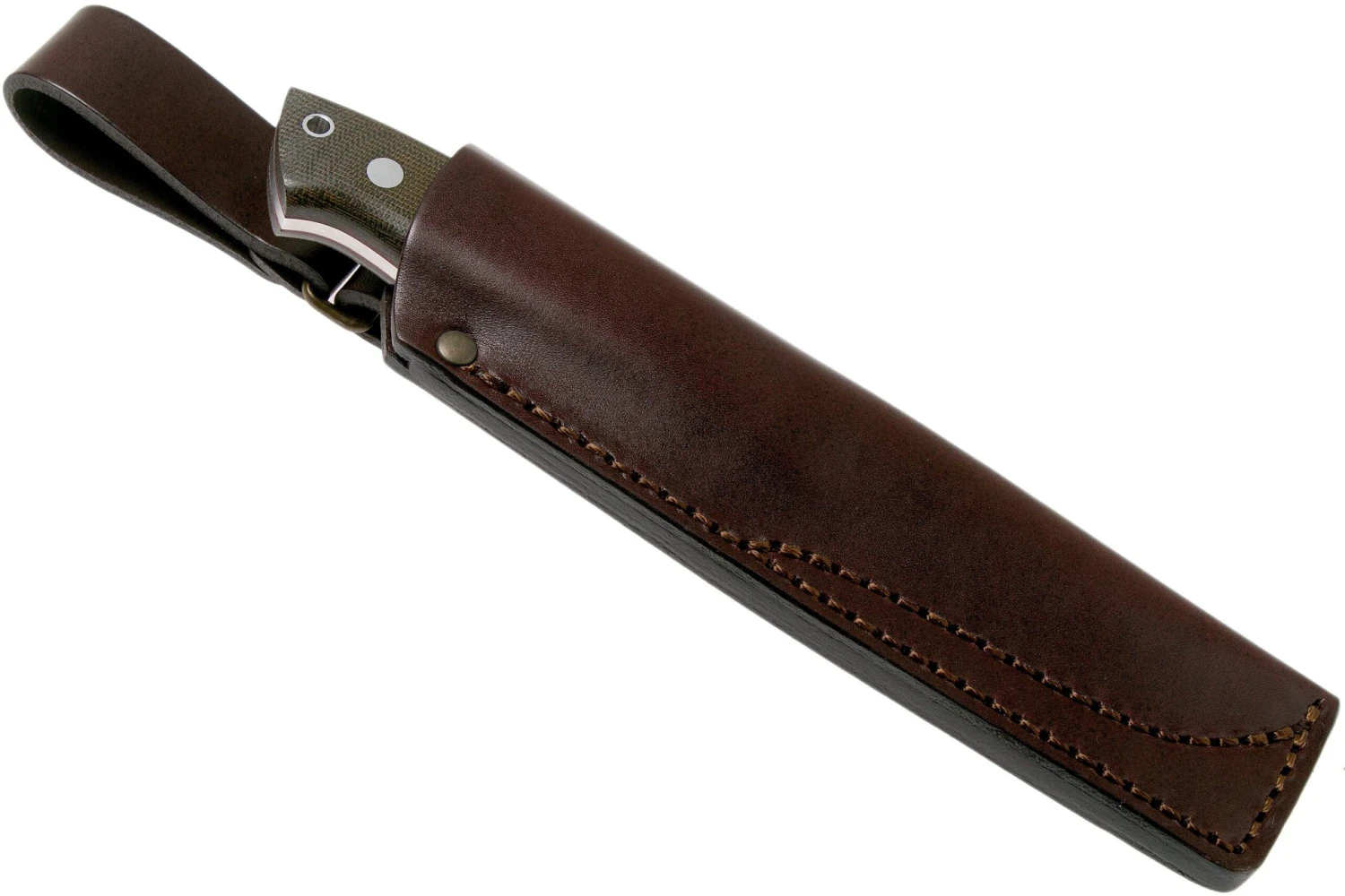 Brisa Trapper 115 Green Canvas Micarta Elmax Flat 2066 Couteau De Bushcraft 12 Brisa Trapper 115 Green Canvas Micarta Elmax Flat 2066 Couteau De Bushcraft – Image 12