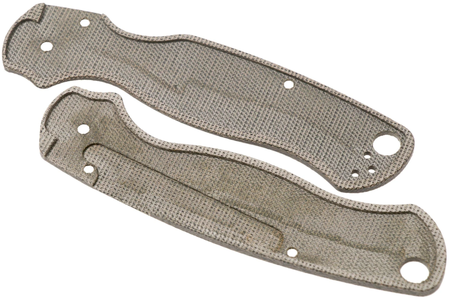 Flytanium Spyderco Paramilitary 2 Lotus Scales, Green Canvas Micarta 2 Flytanium Spyderco Paramilitary 2 Lotus Scales, Green Canvas Micarta – Image 2