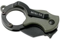 Fox Mini-TA FX-536ODB OD Green & Black, Couteau De Poche Porte-clés -Pas Cher Lame Pro Magasin FOFX 536ODB 05 fox knives
