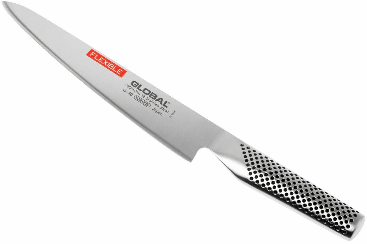 Global G20 Couteau à Filet Flexible 20 Cm 1 Global G20 Couteau à Filet Flexible 20 Cm