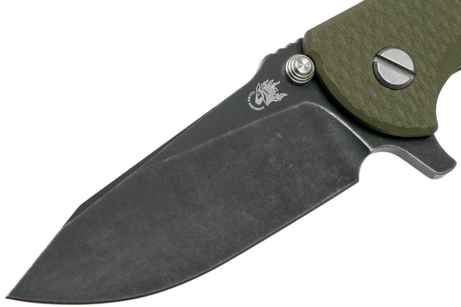 Rick Hinderer Jurassic Slicer Battle Black, OD Green G10 CPM 20CV Couteau De Poche 3 Rick Hinderer Jurassic Slicer Battle Black, OD Green G10 CPM 20CV Couteau De Poche – Image 3