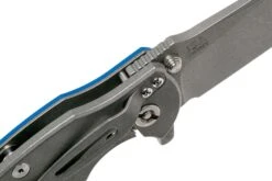 Rick Hinderer Jurassic Slicer Working Finish Blue G10 CPM 20CV Couteau De Poche -Pas Cher Lame Pro Magasin HRK JU SL WF BL 06 rick hinderer knives