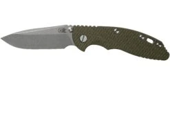 Rick Hinderer XM18 3,5” Non-Flipper Spearpoint Working Finish, OD Green G10