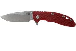 Rick Hinderer XM18 3,5” 20CV Slicer, Red G10 Couteau De Poche