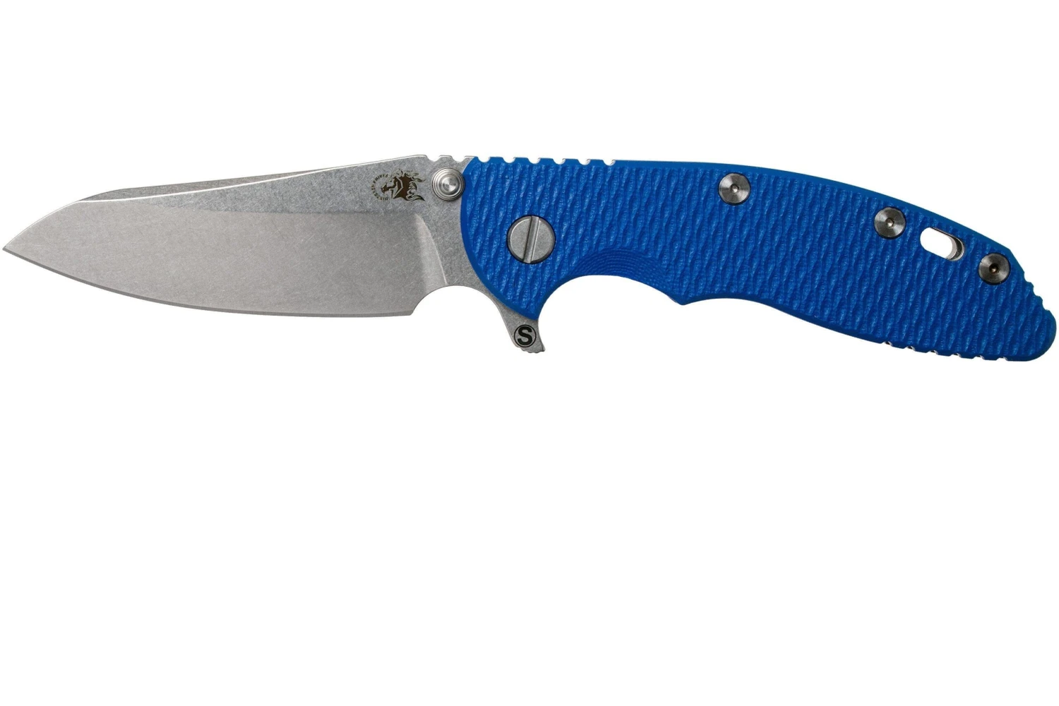 Rick Hinderer XM18 3.5" Skinny Sheepsfoot 20CV, Couteau De Poche Blue G10 1 Rick Hinderer XM18 3.5" Skinny Sheepsfoot 20CV, Couteau De Poche Blue G10