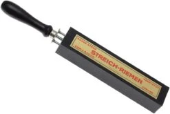 Herold Solingen HS56J Cuir à Rasoir Double-face, Vert/cuir -Pas Cher Lame Pro Magasin HS56J 04 herold solingen spanriem groen hs56j 04