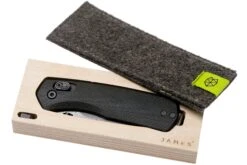 The James Brand The Carter, Black G10, Damascus Couteau De Poche KN108147-00 -Pas Cher Lame Pro Magasin JAKN108147 00 08 the james brand