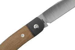 Jack Wolf Javelina Jack, JAVEL-01-NAT, Natural Canvas Micarta, Couteau De Poche Slipjoint -Pas Cher Lame Pro Magasin JW JAVEL 01 NAT 05 jackwolf