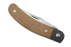 Jack Wolf Javelina Jack, JAVEL-01-NAT, Natural Canvas Micarta, Couteau De Poche Slipjoint -Pas Cher Lame Pro Magasin JW JAVEL 01 NAT 06 jackwolf