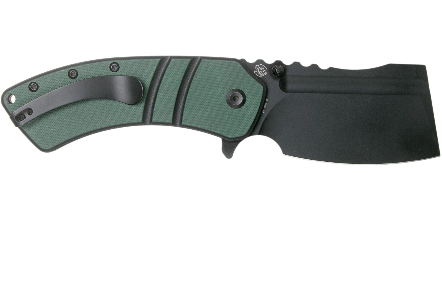 Kansept XL Korvid T1030A1 Black, OD Green Black G10 Couteau De Poche, Justin Koch Design 2 Kansept XL Korvid T1030A1 Black, OD Green Black G10 Couteau De Poche, Justin Koch Design – Image 2
