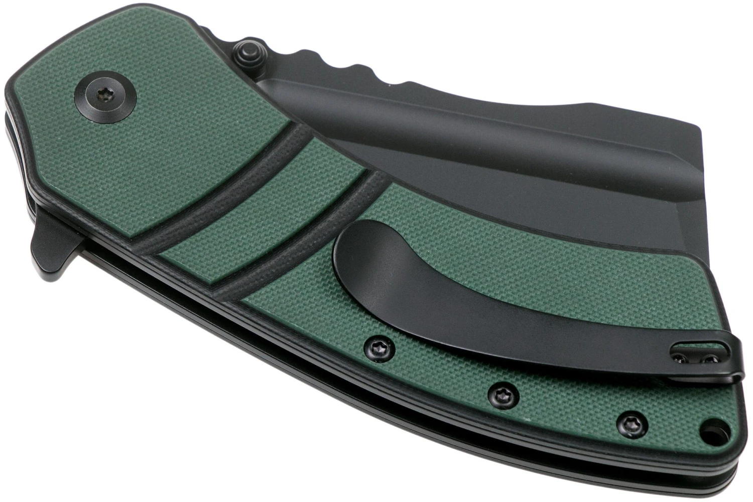Kansept XL Korvid T1030A1 Black, OD Green Black G10 Couteau De Poche, Justin Koch Design 4 Kansept XL Korvid T1030A1 Black, OD Green Black G10 Couteau De Poche, Justin Koch Design – Image 4