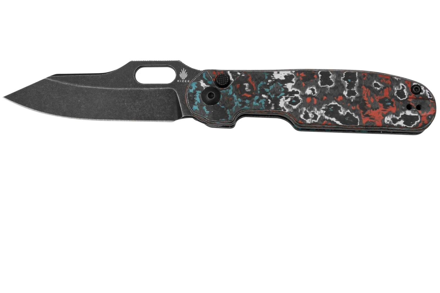 Kizer Cormorant Button Lock KI4562A6, 20CV Titanium, Couteau De Poche 1 Kizer Cormorant Button Lock KI4562A6, 20CV Titanium, Couteau De Poche