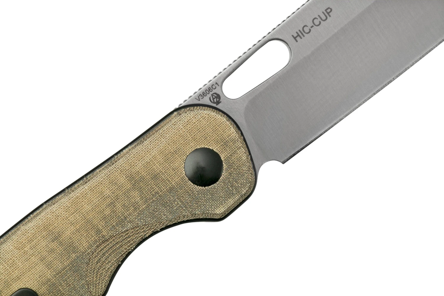 Kizer Vanguard HIC-CUP V3606C1, Button Lock Green Micarta Couteau De Poche, Azo Design 5 Kizer Vanguard HIC-CUP V3606C1, Button Lock Green Micarta Couteau De Poche, Azo Design – Image 5