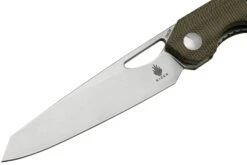 Kizer Genie V4545C1, Green Micarta, 154CM, Couteau De Poche, Gage Design -Pas Cher Lame Pro Magasin KZV4545C1 03 kizer