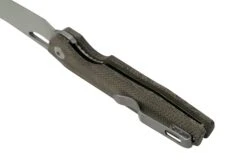 Kizer Genie V4545C1, Green Micarta, 154CM, Couteau De Poche, Gage Design -Pas Cher Lame Pro Magasin KZV4545C1 04 kizer