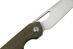 Kizer Genie V4545C1, Green Micarta, 154CM, Couteau De Poche, Gage Design -Pas Cher Lame Pro Magasin KZV4545C1 05 kizer