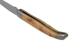 Forge De Laguiole Boraldes Edition 1212EINGE Mitres Satinées, Bois De Genévrier, Couteau De Poche -Pas Cher Lame Pro Magasin LA1212EINGE BOR 04 forgedelaguiole