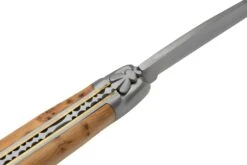 Forge De Laguiole Boraldes Edition 1212EINGE Mitres Satinées, Bois De Genévrier, Couteau De Poche -Pas Cher Lame Pro Magasin LA1212EINGE BOR 05 forgedelaguiole