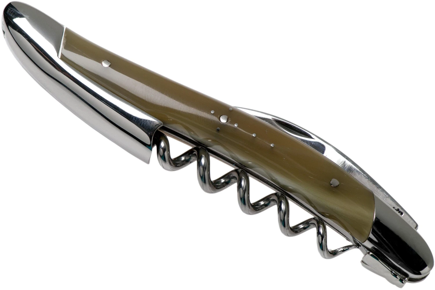 Forge De Laguiole SOM1B Couteau Sommelier Poli, Corne 1 Forge De Laguiole SOM1B Couteau Sommelier Poli, Corne