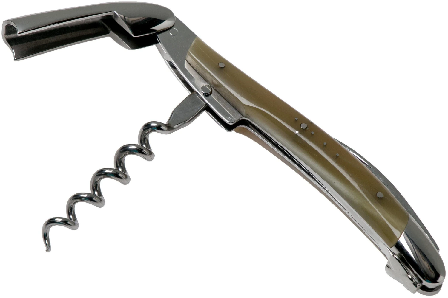 Forge De Laguiole SOM1B Couteau Sommelier Poli, Corne 2 Forge De Laguiole SOM1B Couteau Sommelier Poli, Corne – Image 2