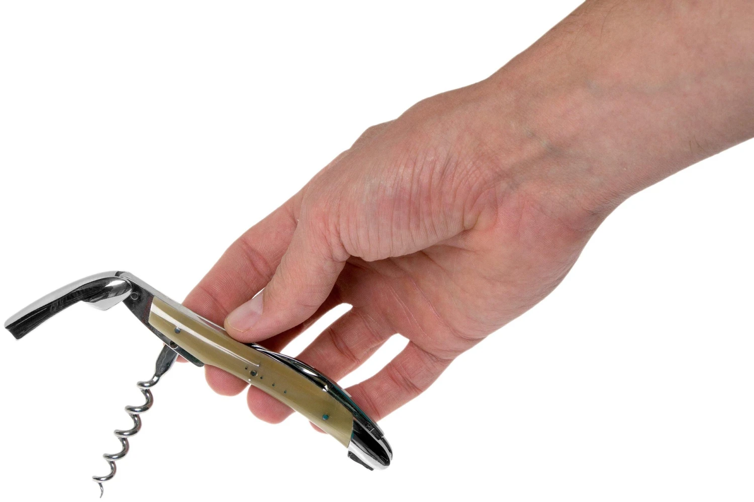 Forge De Laguiole SOM1B Couteau Sommelier Poli, Corne 5 Forge De Laguiole SOM1B Couteau Sommelier Poli, Corne – Image 5